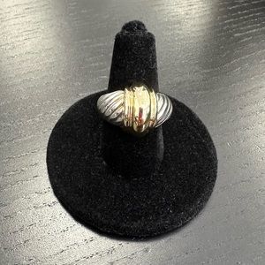 David Yurman 14k Shrimp Cable Dome Ring. Size 5